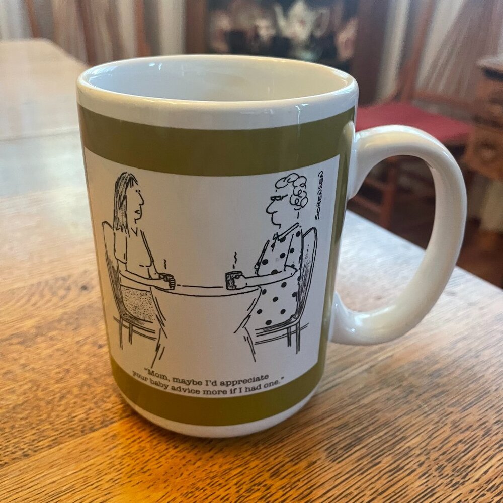 Humorous Mother Daughter Coffee Cup Mug by The Saturday Evening Post